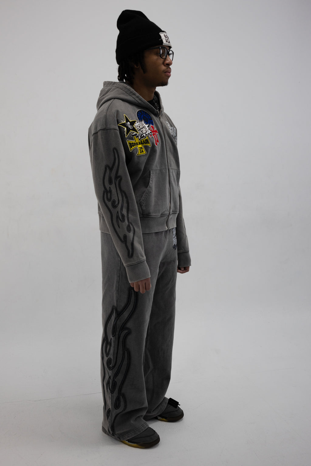 Hell & Back Zip Up (Grey)