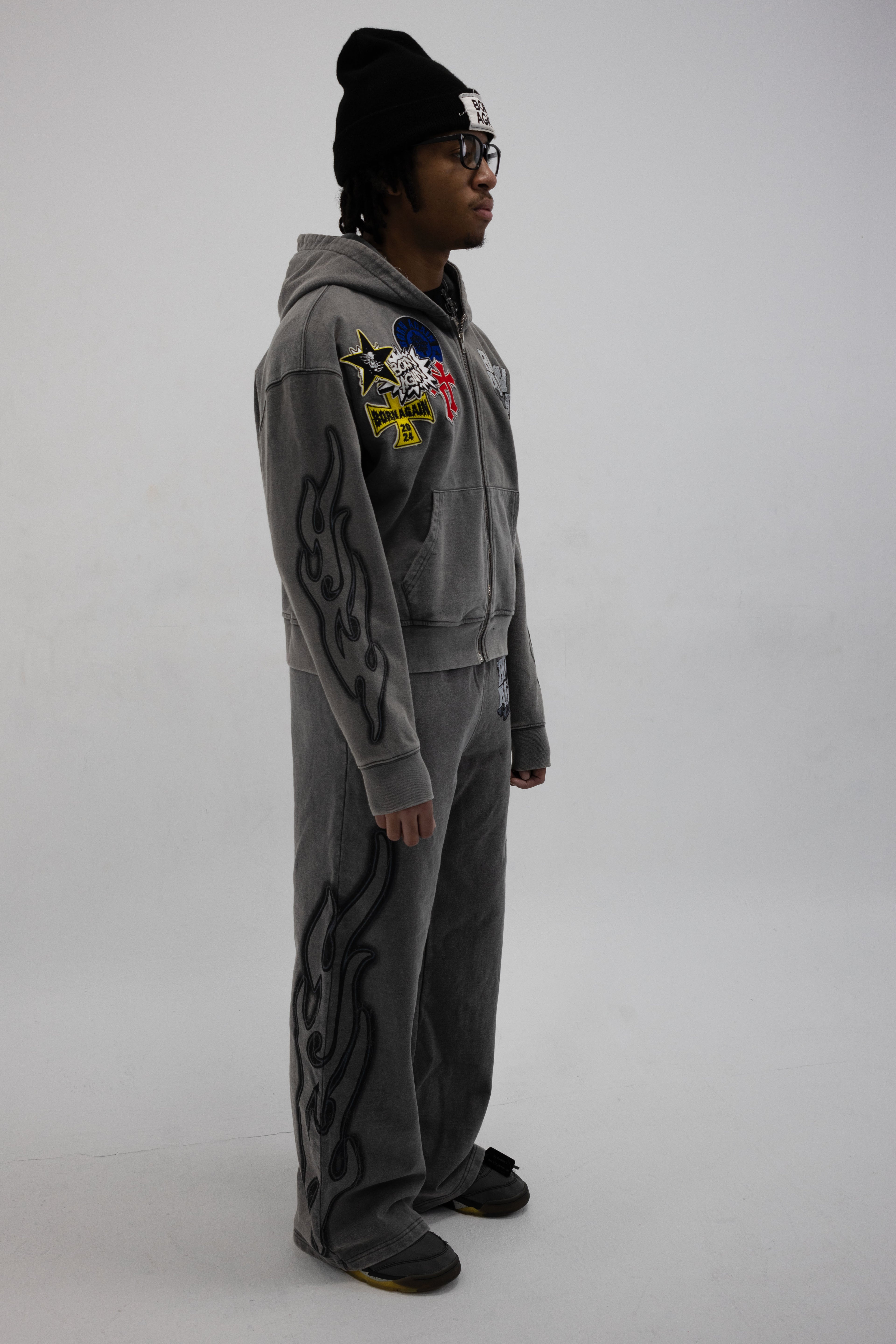 Hell & Back Zip Up (Grey)