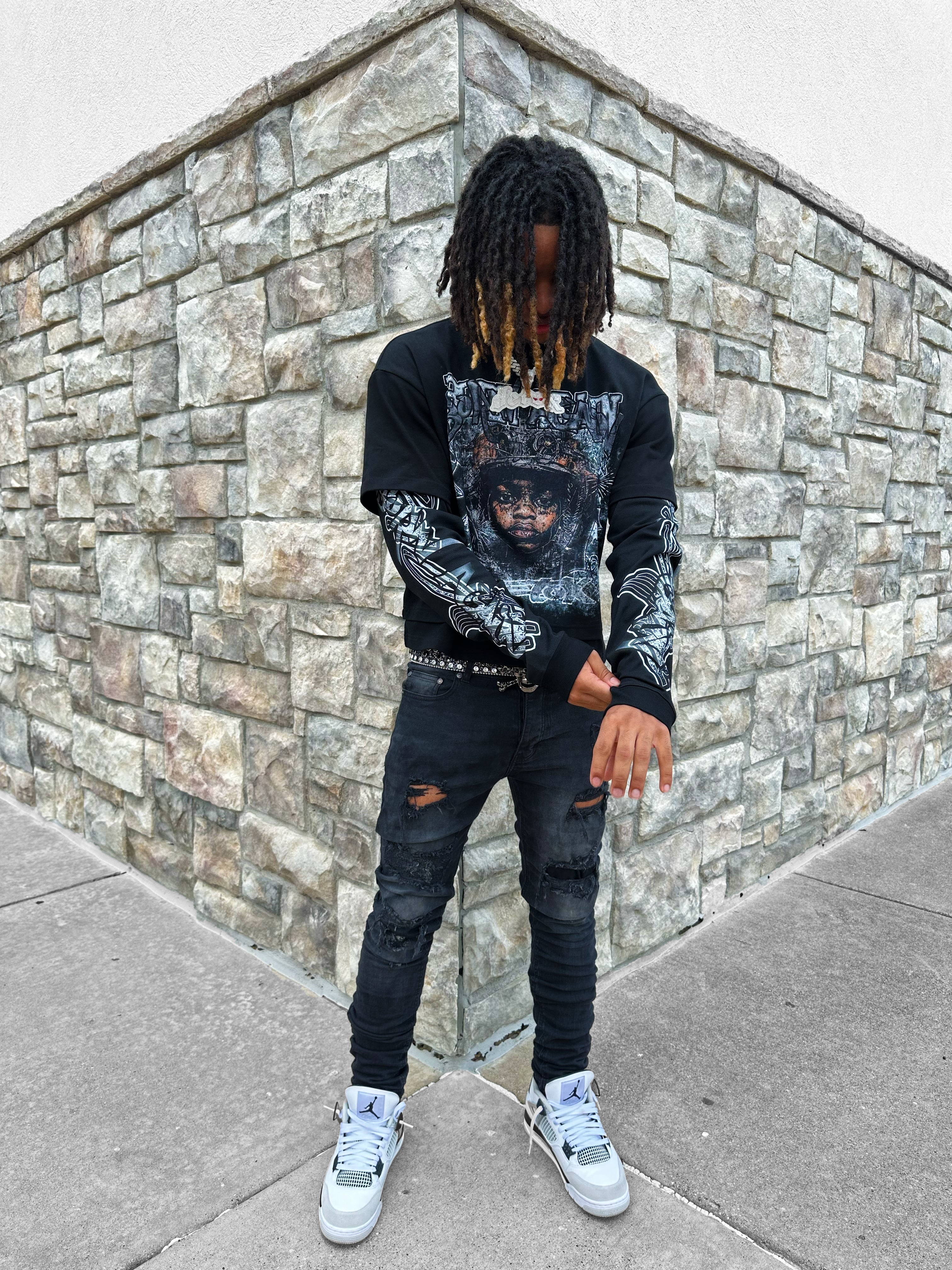 Born Again Double Layered Tee (White)